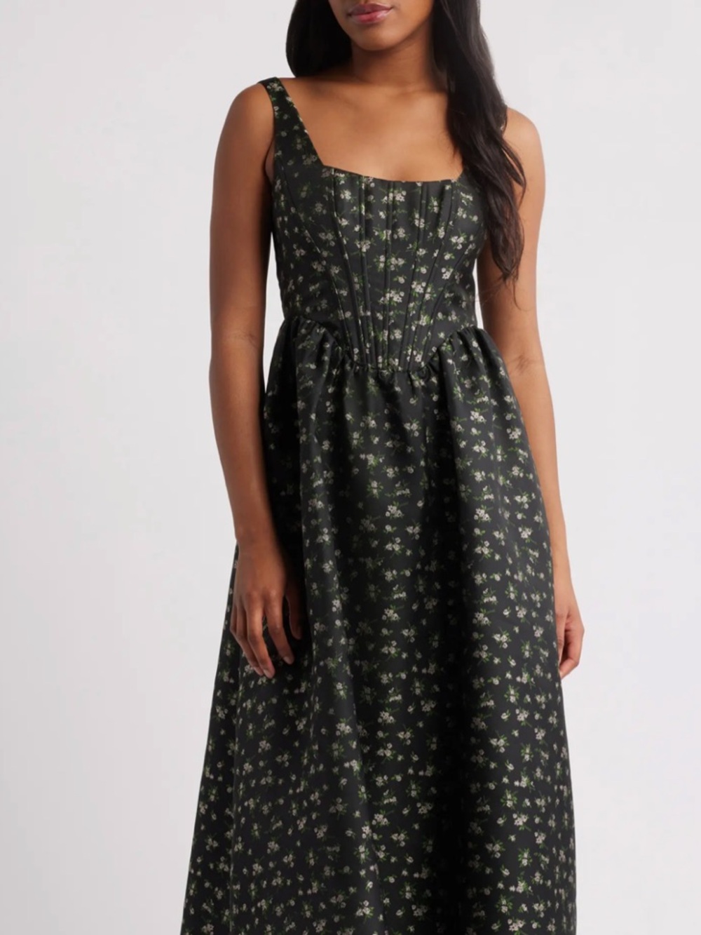 Lulus Celine Bustier Midi Dress - Picture 4 of 11